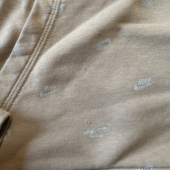 Nike Tan Knit Sweater Cozy Hoodie - Picture 3 of 5